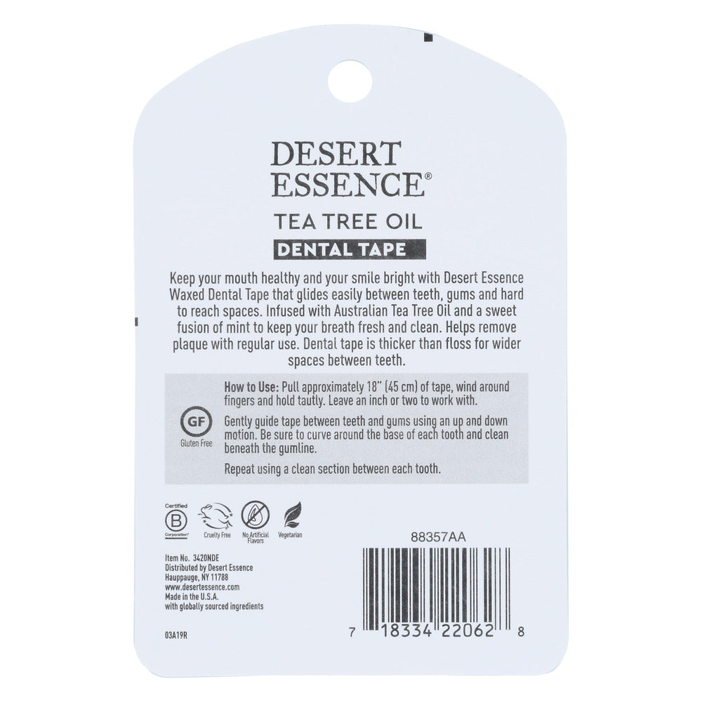 Desert Essence: Tea Tree Oil Dental Tape, 30 Yards