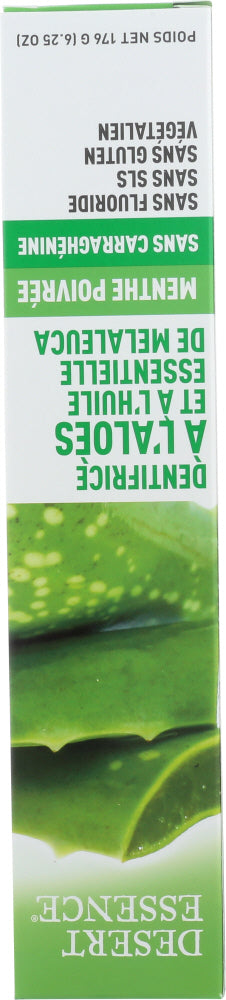 Desert Essence: Aloe And Tea Tree Oil Toothpaste, 6.25 Oz