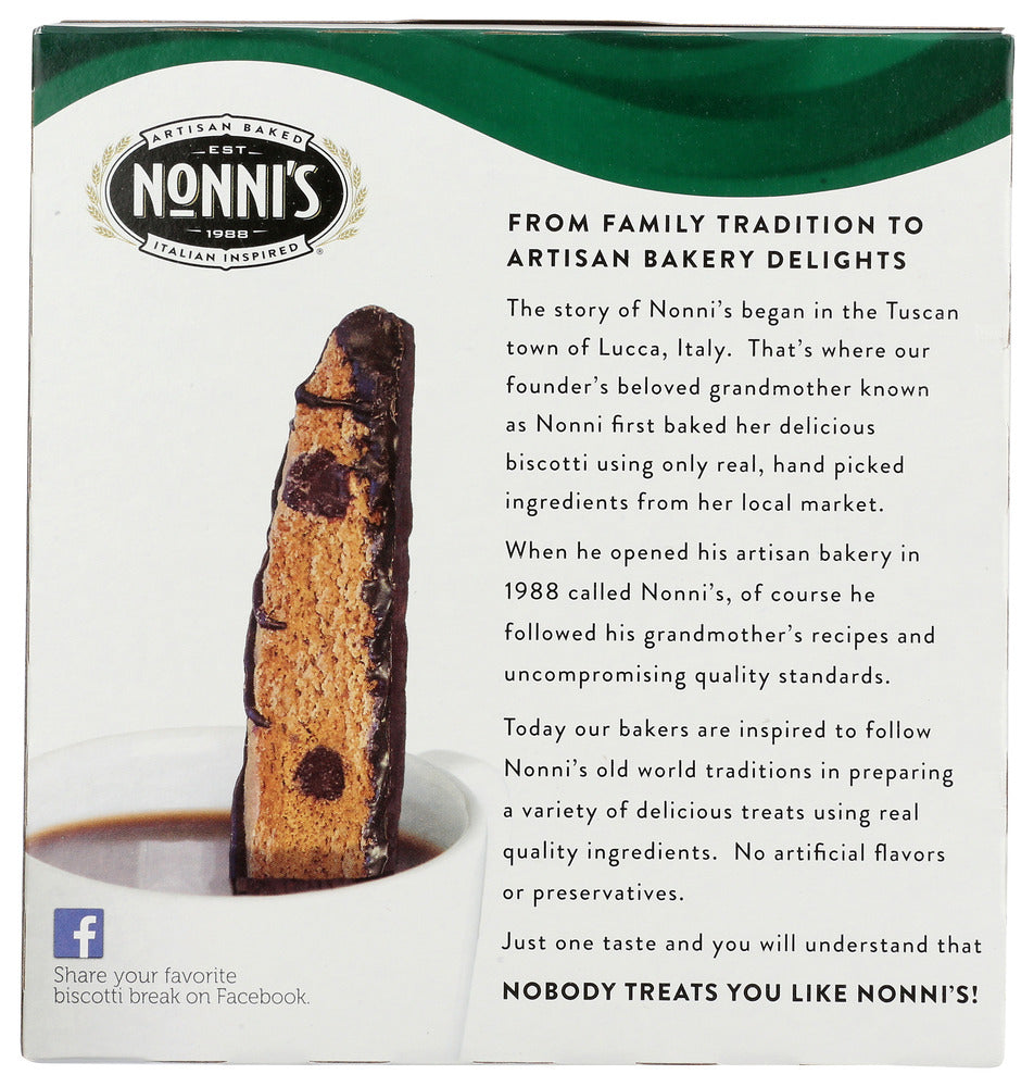 Nonnis: Espresso Chocolate Chip Biscotti, 6.88 Oz