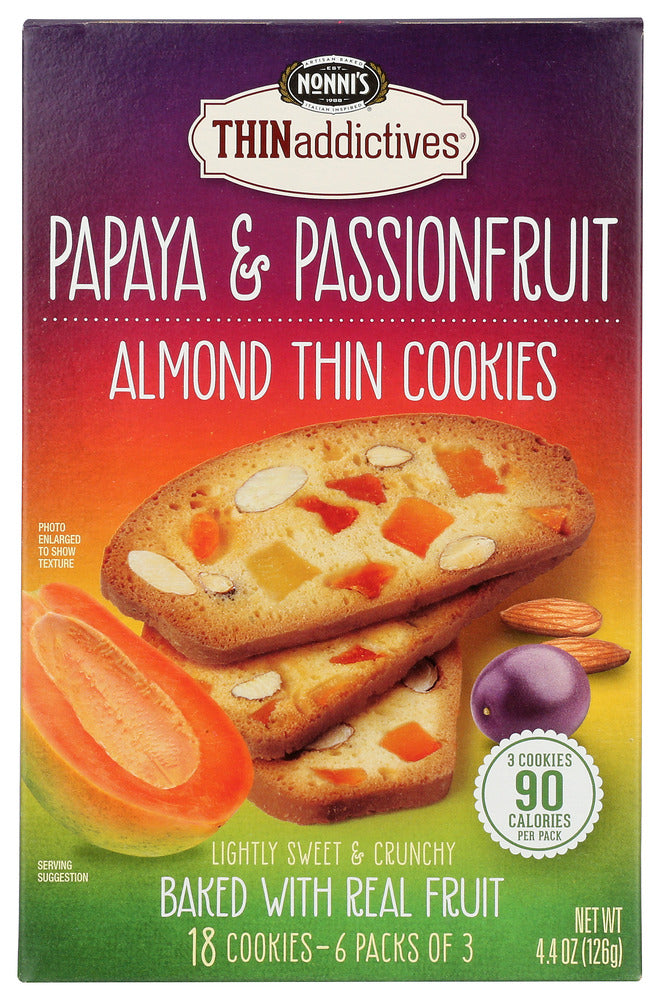 Nonnis: Thinaddictives Papaya Passionfruit, 4.4 Oz