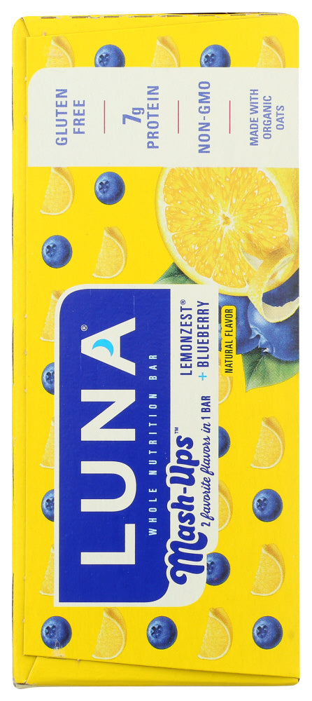 Luna: Mash Ups Lemonzest Plus Blueberry Bar, 10.14 Oz