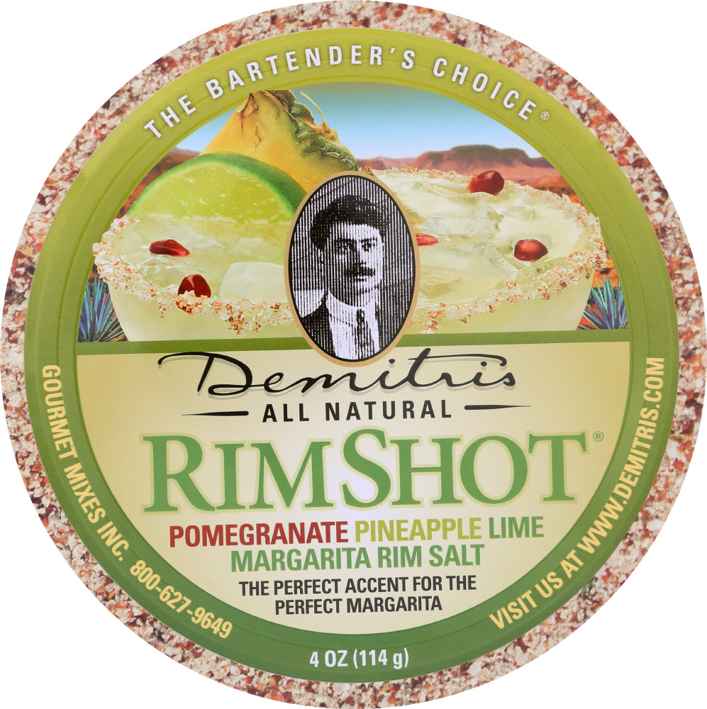 Demitris: Margarita Rimshot Tin Salt, 4 Oz