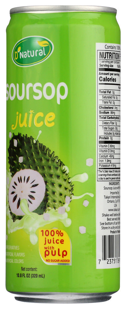 Dnatural: Juice Soursop, 10.8 Fo