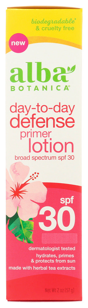 Alba Botanica: Day To Day Defense Oil Free Primer Lotion Spf 30, 2 Oz