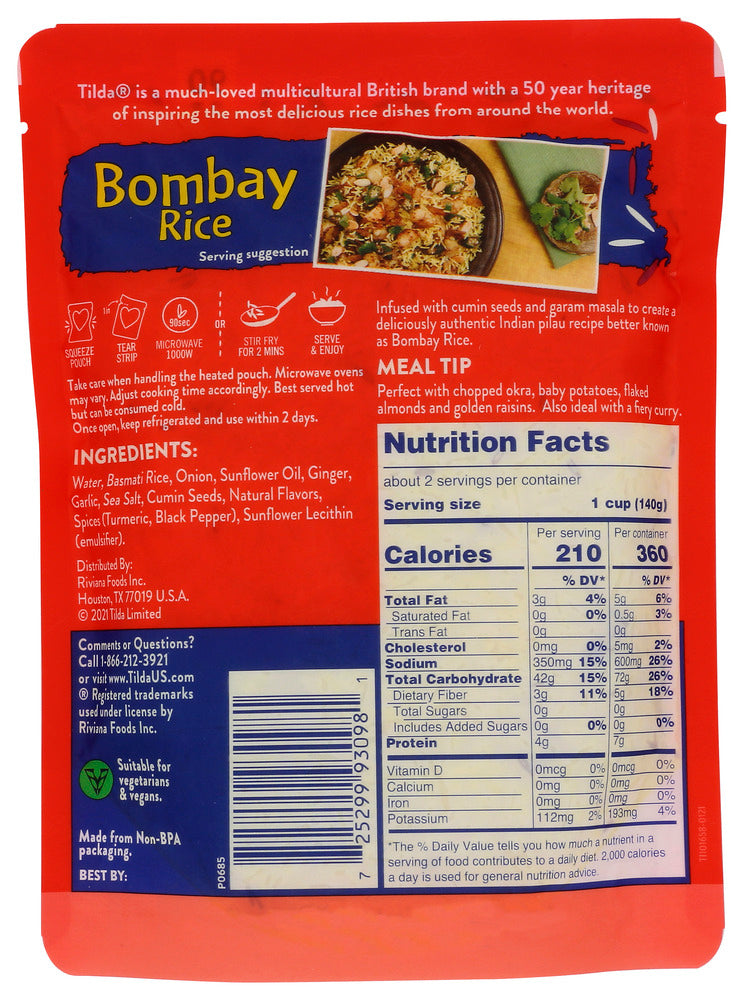 Tilda: Rice Bombay, 8.5 Oz