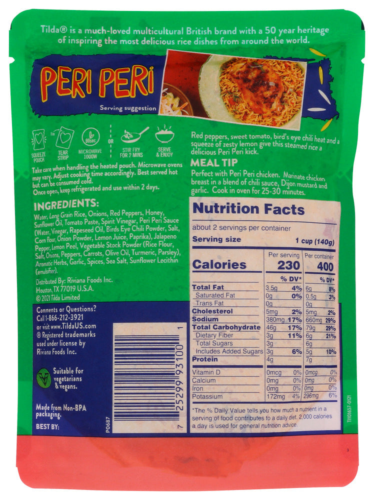 Tilda: Rice Peri Peri, 8.5 Oz