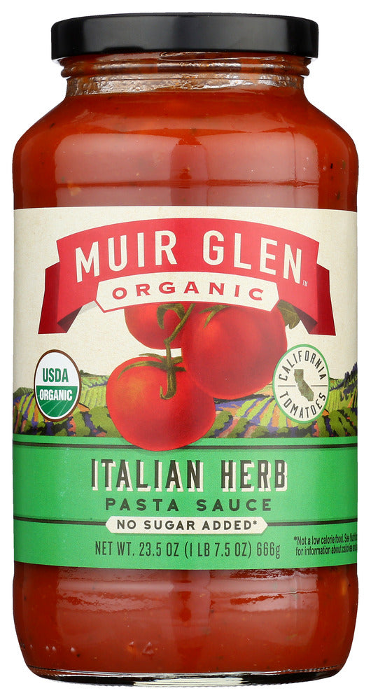 Muir Glen: Sauce Pasta Italian Herb, 23.5 Oz