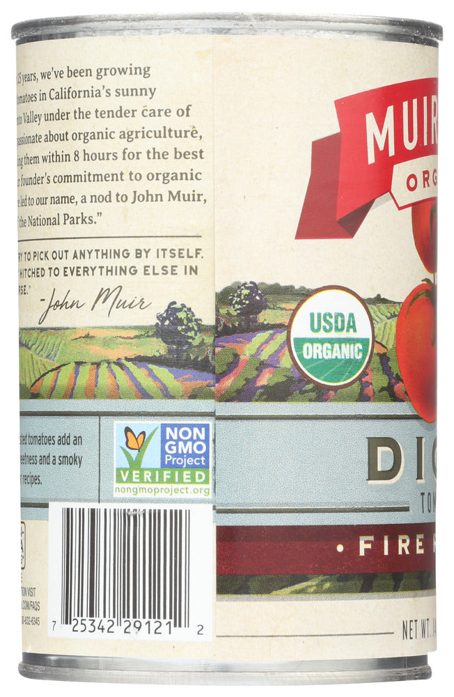 Muir Glen Organic: Fire Roasted Diced Tomatoes, 14.5 Oz