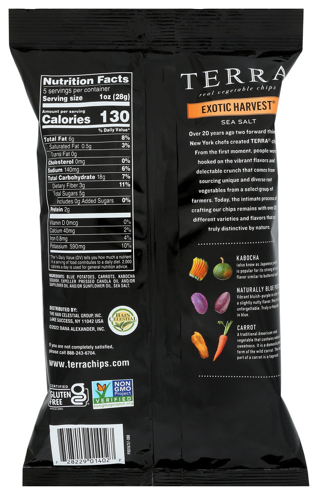 Terra Chips: Exotic Harvest Sea Salt Vegetable Chips, 6 Oz