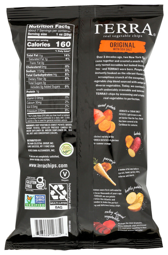 Terra Chips: Original Vegetable Chips With Sea Salt, 6.8 Oz