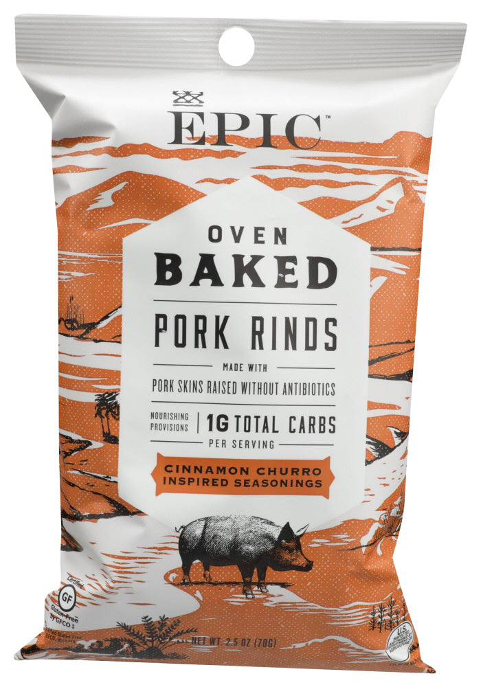 Epic: Pork Rind Baked Cinnamon, 2.5 Oz