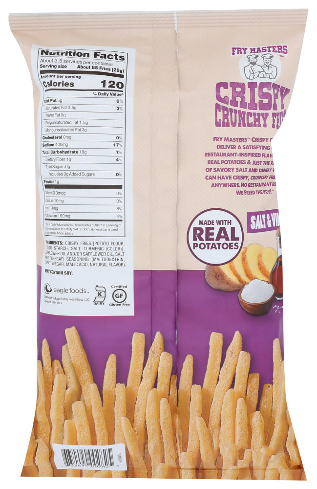 Fry Masters: Snack Fries Salt & Vinegr, 3.5 Oz