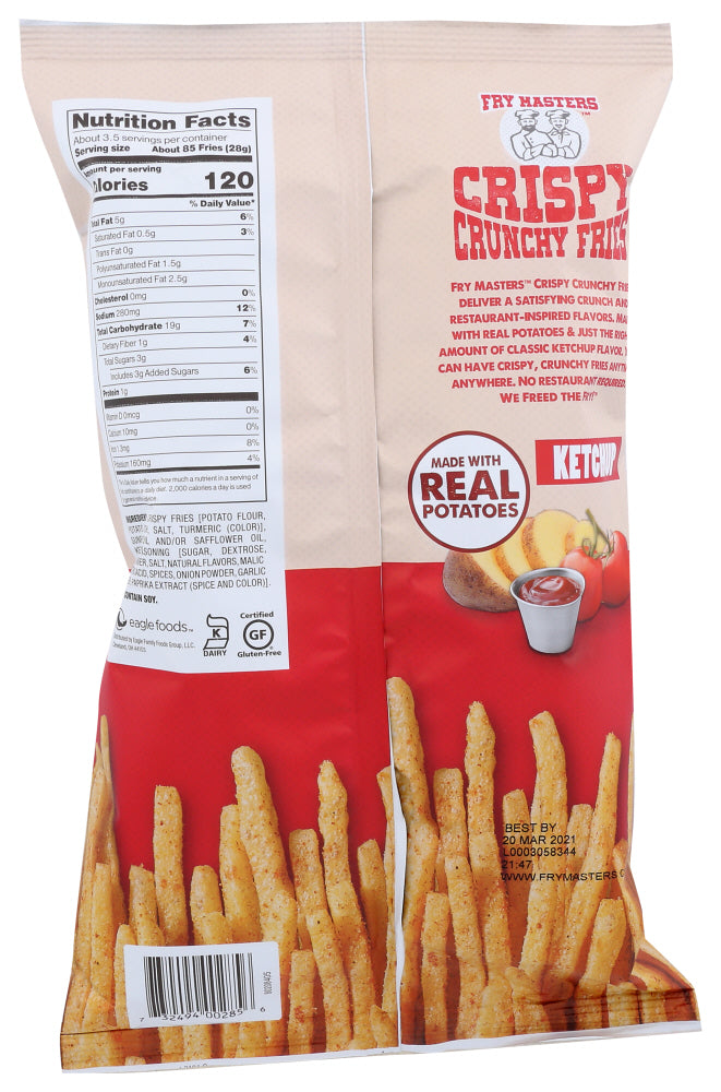 Fry Masters: Snack Fries Crispy Ketchp, 3.5 Oz