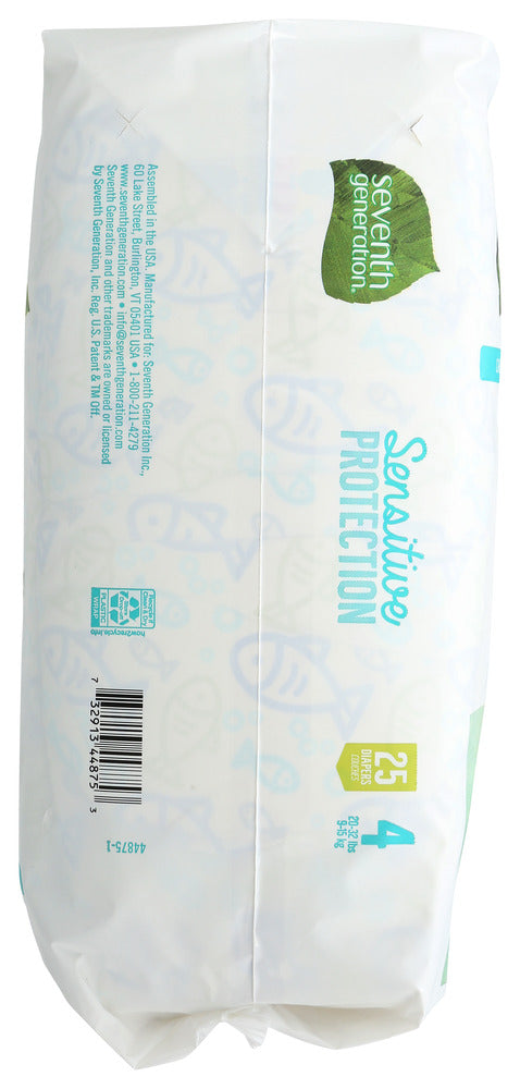 Seventh Generation: Diaper Small Stg 4, 25 Pc