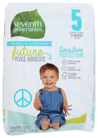 Seventh Generation: Diaper Small Stg 5, 19 Pc