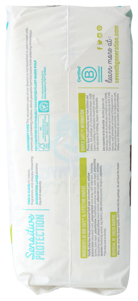 Seventh Generation: Diaper Small Stg 6, 17 Pc