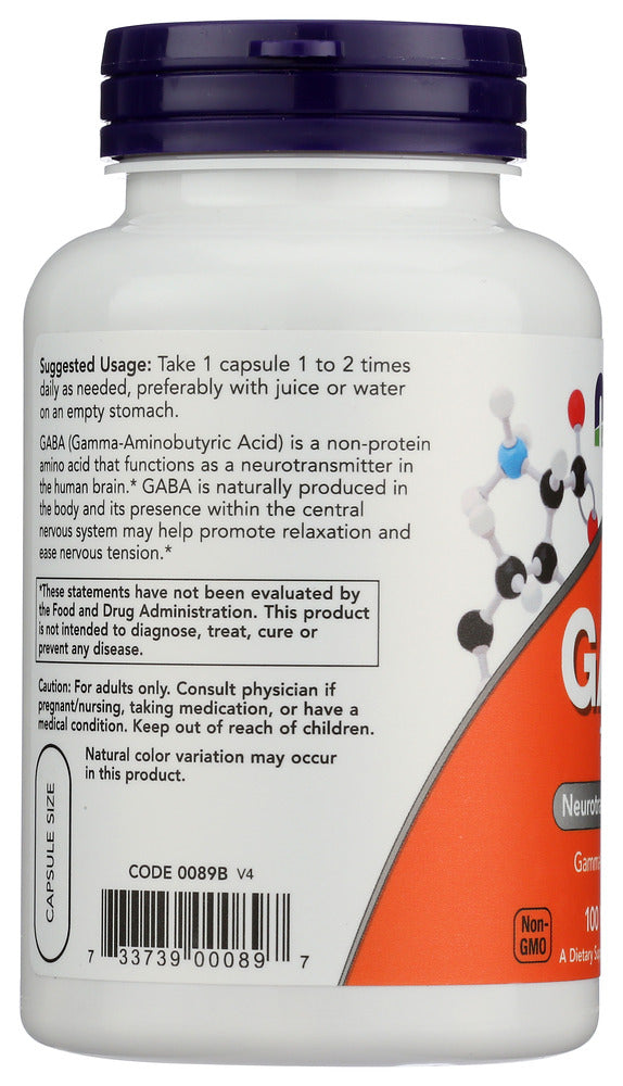 Now: Gaba 750Mg, 100 Vc