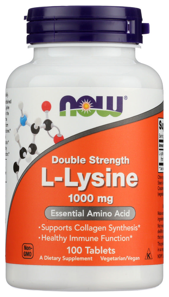 Now: L-Lysine Double Strength 1000 Mg, 100 Tb