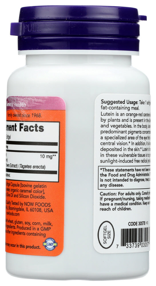 Now: Lutein 10Mg, 120 Sg