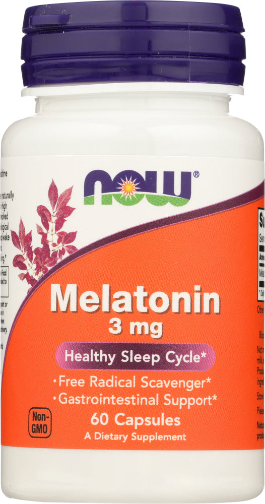 Now: Melatonin 3Mg, 60 Vc