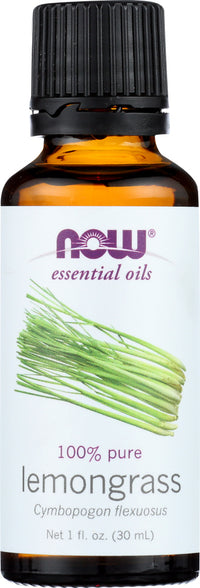 Now: Lemongrass Essential Oil, 1 Oz