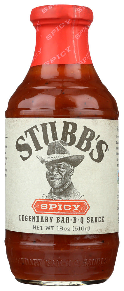 Stubbs: Sauce Bbq Spicy, 18 Oz