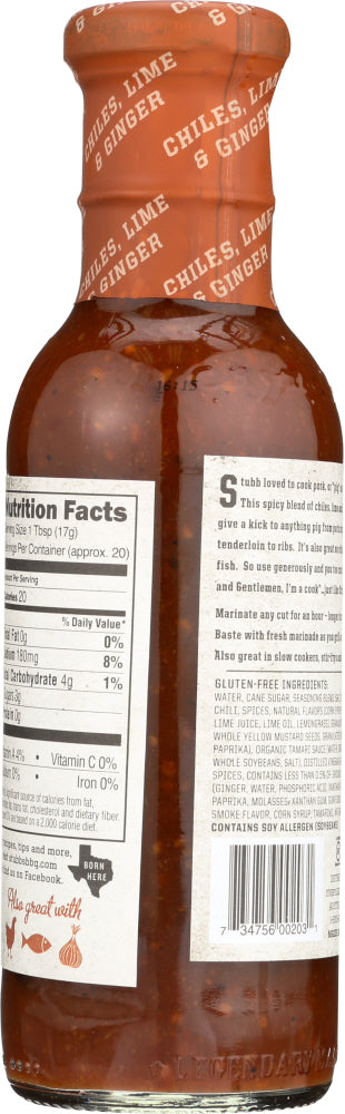 Stubbs: Chili Lime And Ginger Pork Marinade, 12 Oz