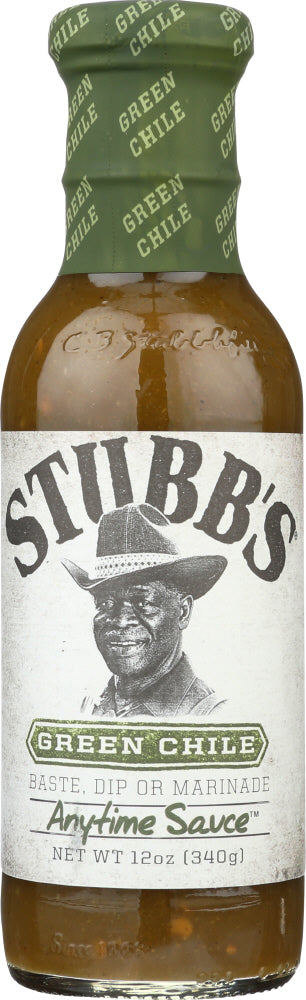 Stubbs: Green Chile Anytime Sauce, 12 Oz