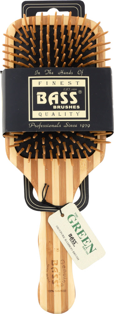 Bass Brushes: Brush Hair Lg Bamboo Gree, 1 Ea