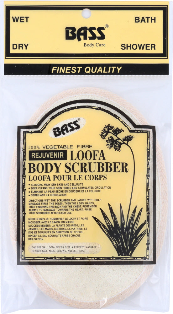 Bass Brushes: Loofa Bath Body Hand Pad, 1 Ea