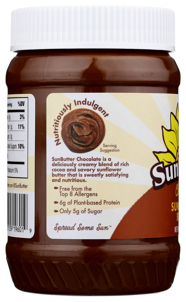 Sunbutter Natural: Chocolate Sunflower Butter, 16 Oz