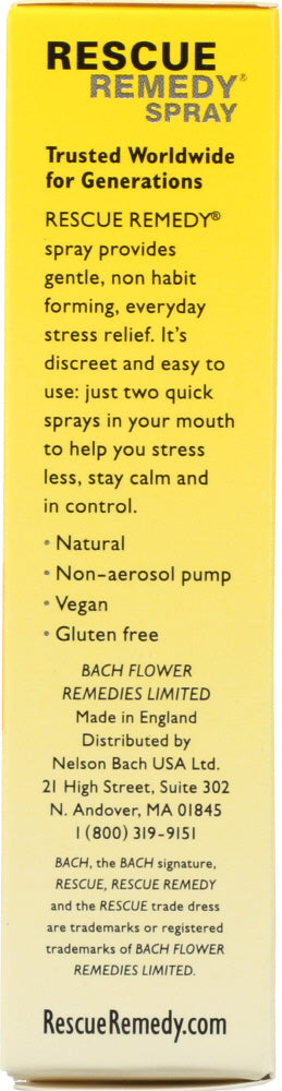 Bach Original Flower Essences: Rescue Remedy Spray, 0.7 Oz