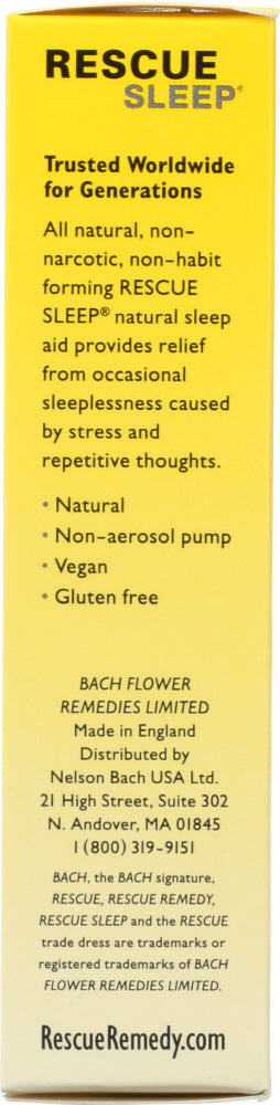 Bach: Original Flower Remedies Rescue Remedy Sleep Spray, 0.7 Oz