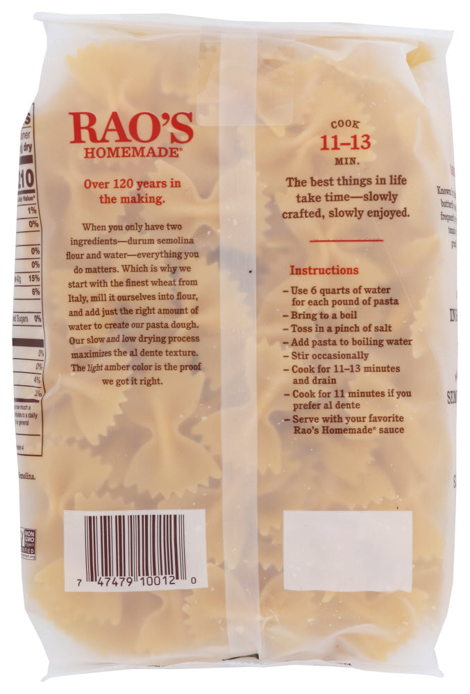 Raos: Pasta Farfalle, 16 Oz