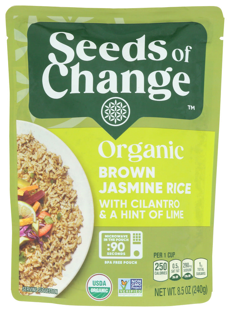 Seeds Of Change: Rice Jsmn Brw Cilntro Org, 8.5 Oz