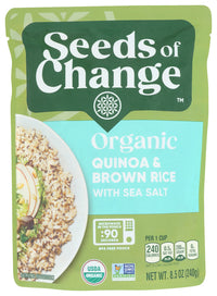 Seeds Of Change: Quinoa Rice Brn Sea Salt, 8.5 Oz