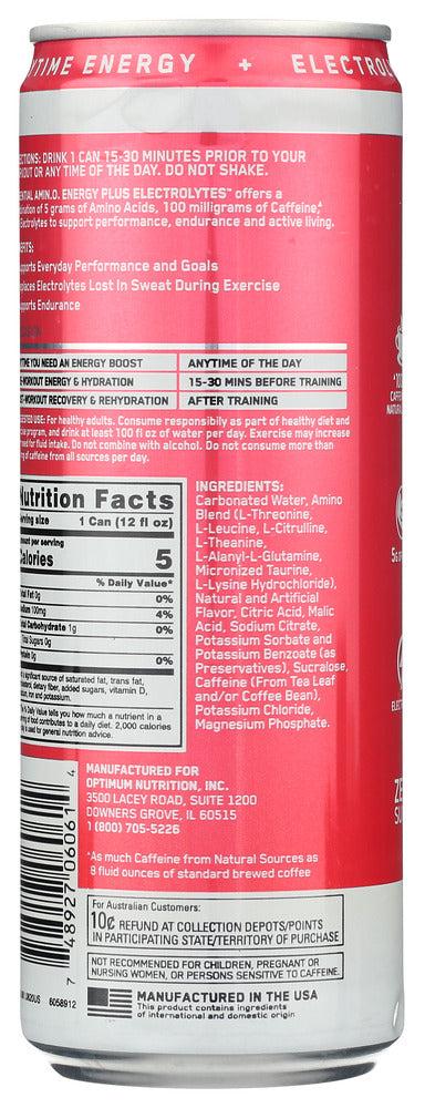 Optimum Nutrition: Amino Energy Rtd Watermln, 12 Fo