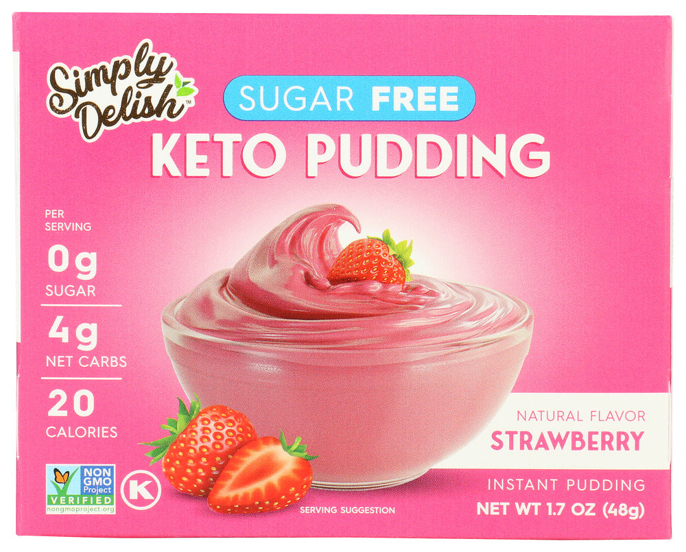 Simply Delish: Mix Pddng Pie Strwbr Nsgr, 1.7 Oz