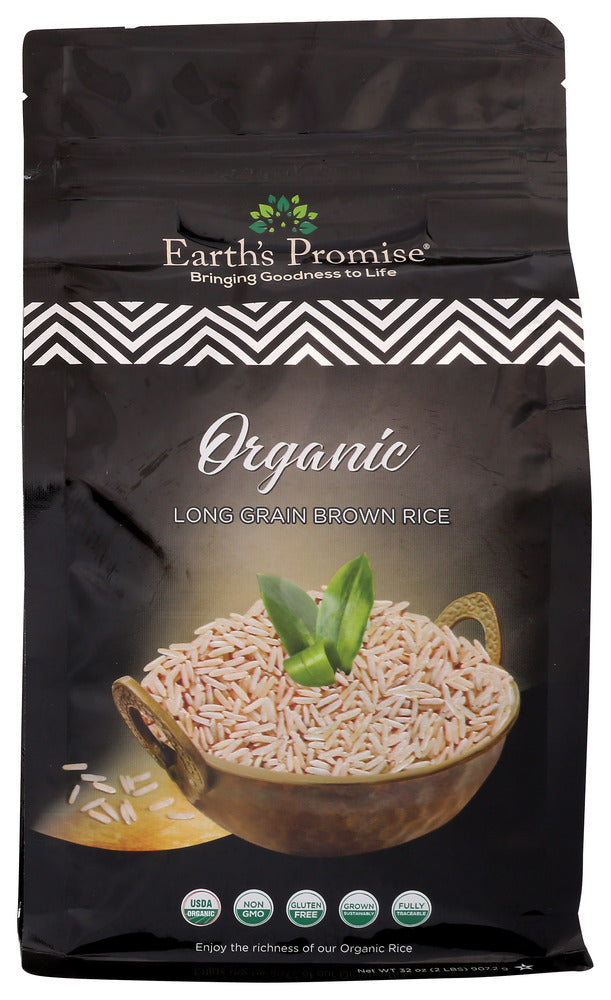 Earth's Promise: Organic Long Grain Brown Rice, 2 Lb