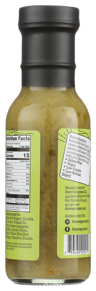 Daves Gourmet: Creamy Roasted Jalapeno Sauce, 8 Oz