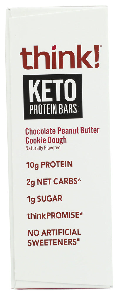 Think: Chocolate Peanut Butter Cookie Dough Keto Protein Bar 5 Pieces, 6 Oz