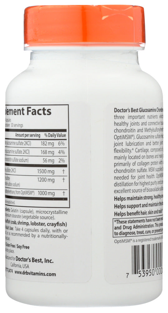 Doctors Best: Glucosamine Chondroitin, 120 Cp