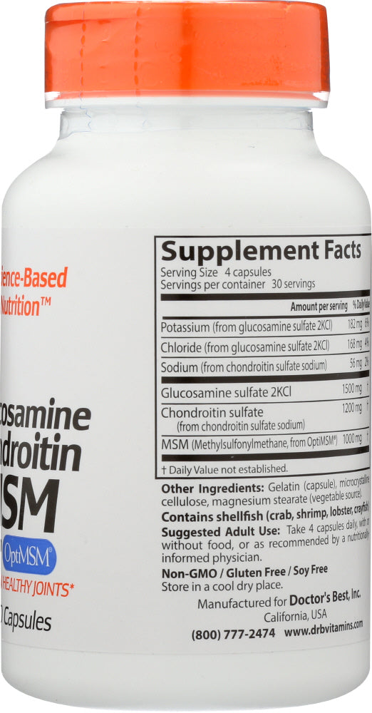 Doctors Best: Glucosamine Chondroitin, 120 Cp