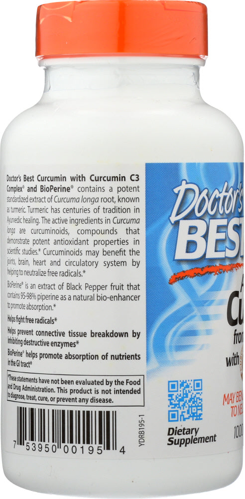 Doctors Best: Curcumin C3 Complex 1000Mg, 120 Tb