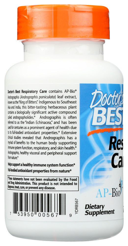 Doctors Best: Respiratory Care With Andrographis Leaf Extract, 120 Tb