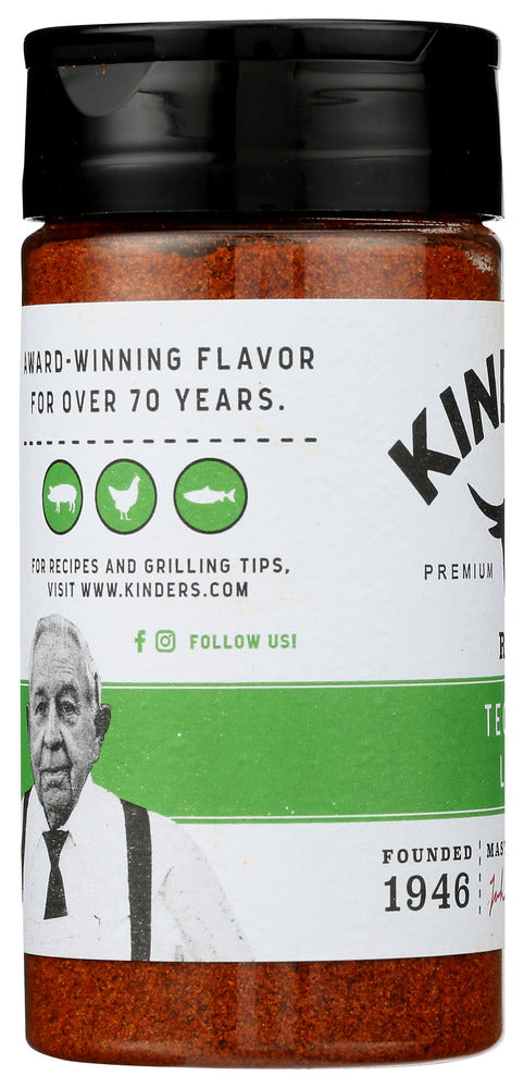 Kinders: Tequila Lime Bbq Rub, 5.6 Oz