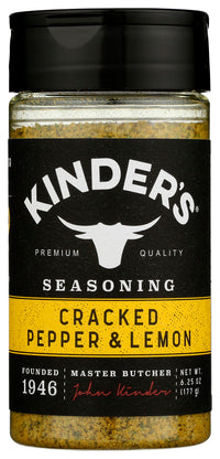 Kinders: Rub Cracked Ppr Lemon, 6.75 Oz