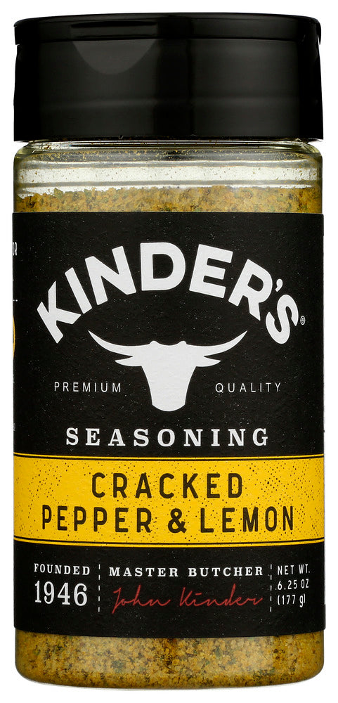 Kinders: Rub Cracked Ppr Lemon, 6.75 Oz