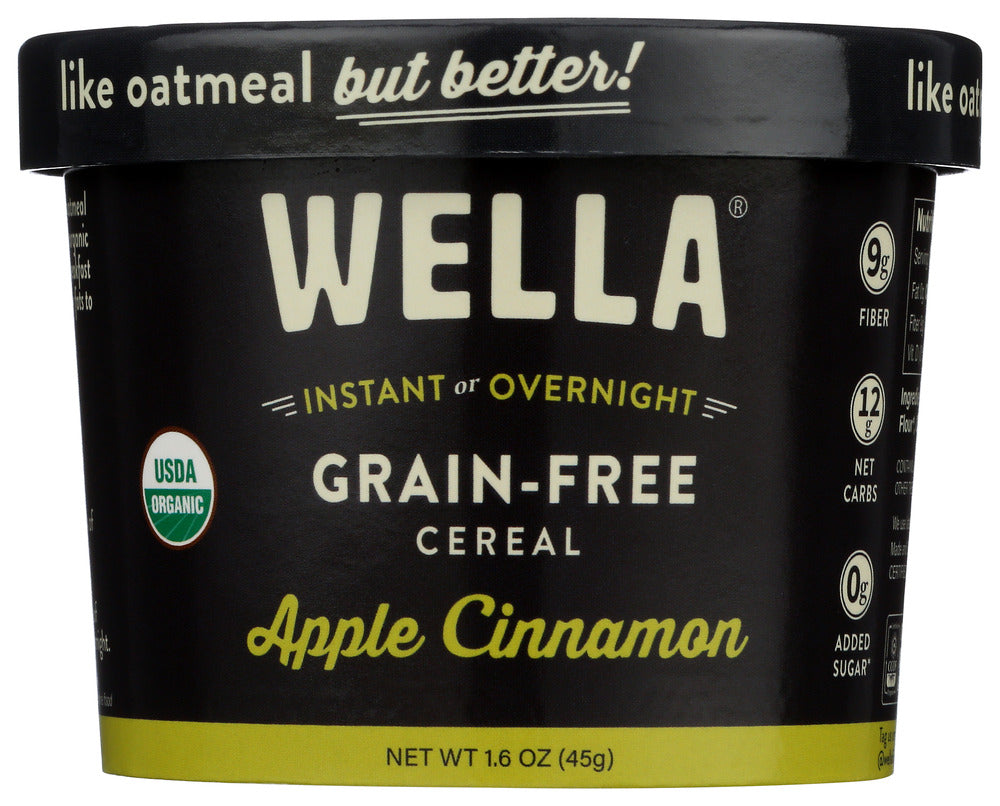 Wella: Grain Free Cereal Apple Cinnamon Cup, 1.6 Oz