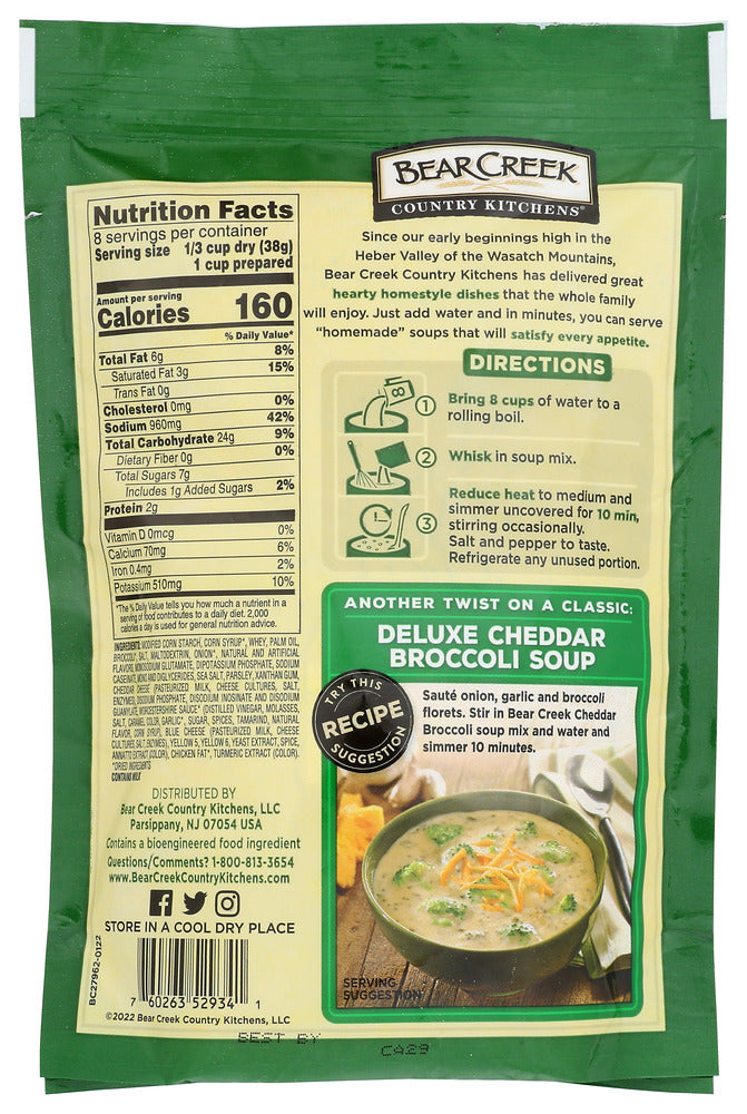 Bear Creek: Cheddar Broccoli Soup Mix, 10.6 Oz